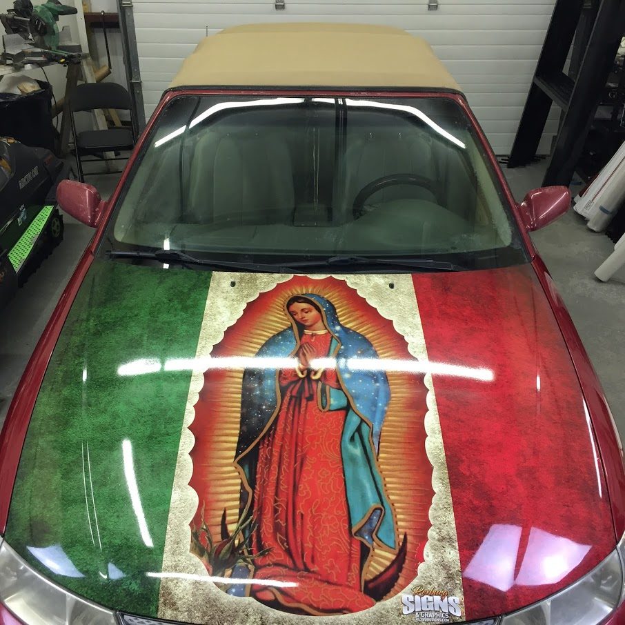 custom hood wrap